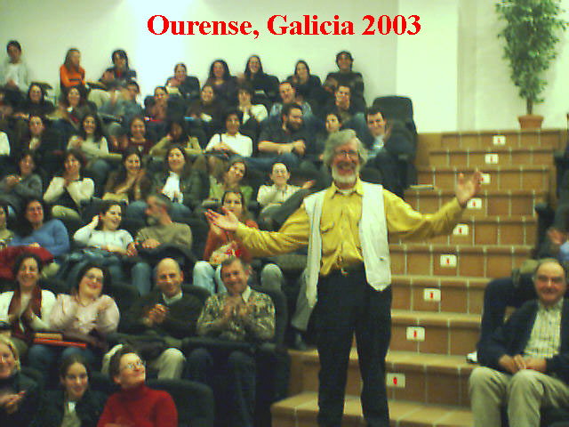 Richard Marsh at Escola Oficial de Idiomas in Orense, Galicia, Spain: March 2003. Photo by Iain Colquhoun.